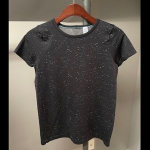 Ivivva by Lululemon Black and White Speckled Short Sleeve Top 14